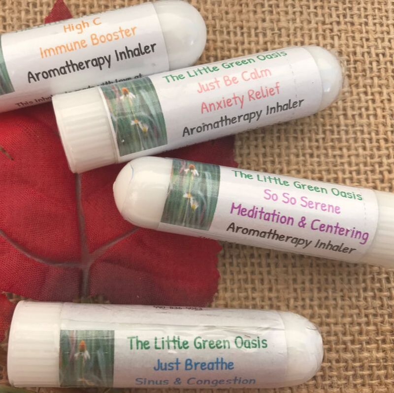 Aromatherapy inhalers, Kathleen Price, The Little Green Oasis